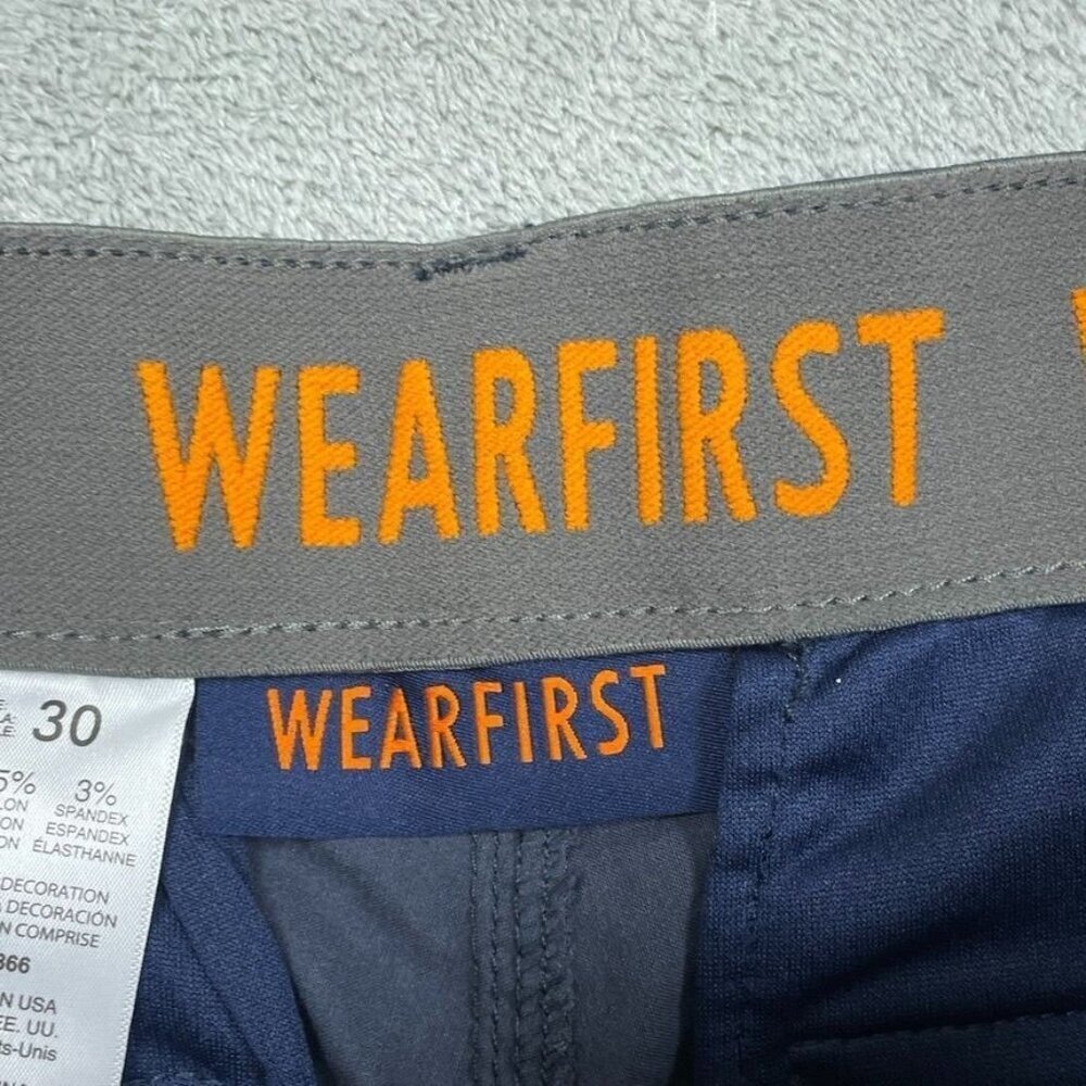 Wearfirst Cargo Shorts Mens Size 30 Navy Blue Lightweight Durable a0875 - Picture 2 of 6
